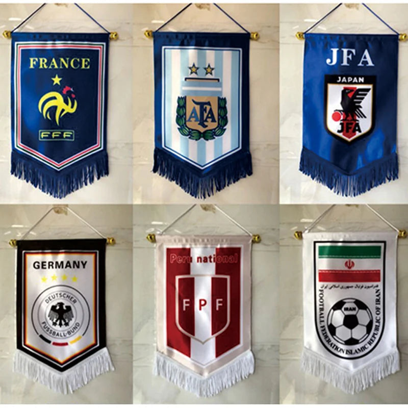 aerxemrbrae 8*12cm Car Window Decoration Dominican Republic Hanging pennant Flags Dominican Mini Pennant