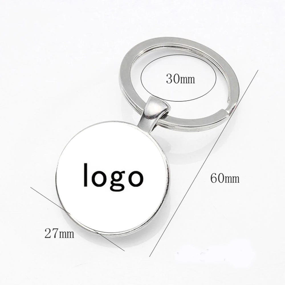 Personalized Logo Keychain Company Logo Customization Black And White Photo Color Photo Private Customization