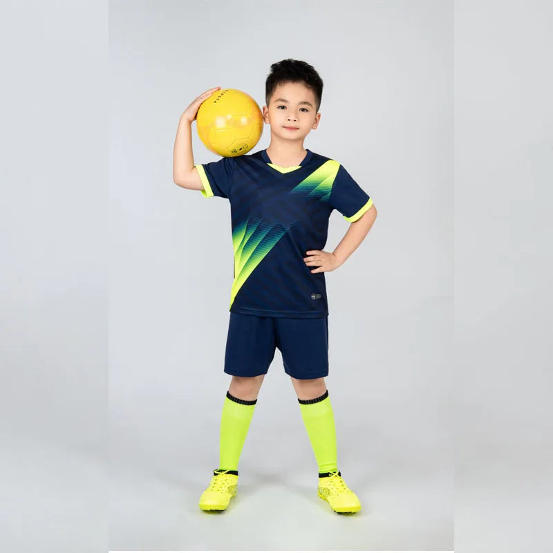 Adult Kid Soccer Jerseys Men Football Uniforms Shirts Women Futsal Sportswear Kit Training Tracksuit Child Sports Suit