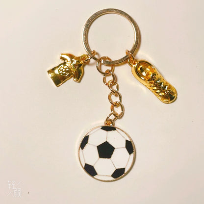 2D Soccer Player Keychain C Ronaldo Pendant Football Star Flat Acrylic Ornament Charms Hanging Decora for Car Bags Festive Gift