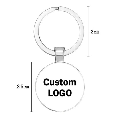 Custom double-sided logo keychain