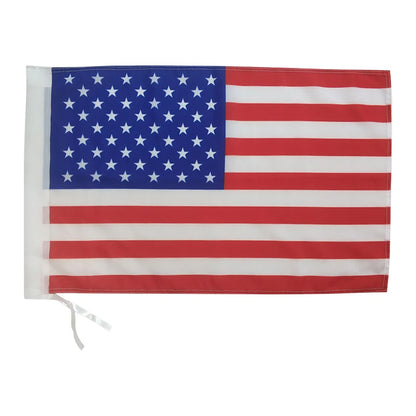 aerxemrbrae 30x45cm  American car flag 12x18inch USA window flag bearer standard-bearer waving flags with plastic flagpole