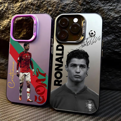 Famous football players C-CR7 Phone Case For iPhone 17 16e 16 15 14 13 12 11 Pro Max XR 8 7 Air Plus Anti Fall Matte Back Cover