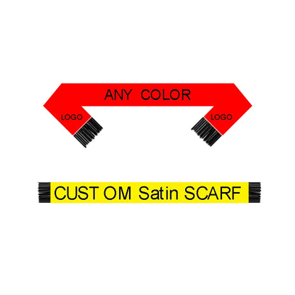 Wholesale Professional Custom 15X150 Satin Scarf Normal Country SCARF Logo Football Club SCARF