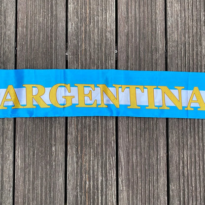 xvggdg  14x130cm  National Team Football Fans Scarf   Argentina france  Morocco  Croatia Tassel Flags Scarf   Souvenir