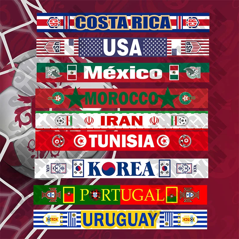 Aerlxemrbrae  15x150cm  Customized Scarf Flag  High Quality Polyester Banner Festival Party Football Sports Decoration
