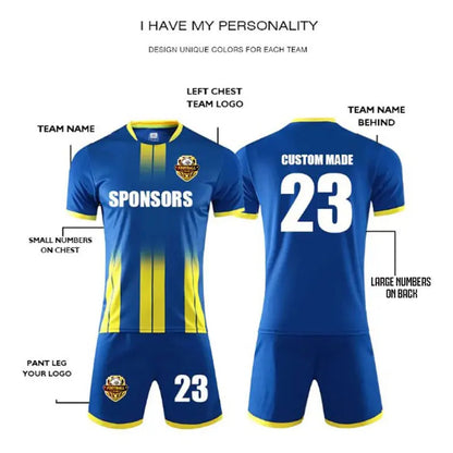 Adult Kids Football Jersey Men Customize Soccer Uniforms Sports Clothes Women Futsal Sportswear Child Training Tracksuit Outfit