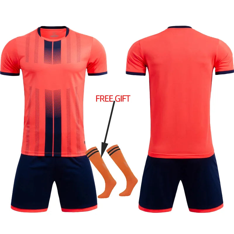 Adult Kids Football Jersey Men Customize Soccer Uniforms Sports Clothes Women Futsal Sportswear Child Training Tracksuit Outfit