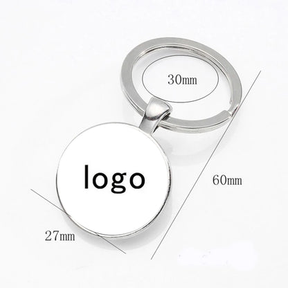Personalized Logo Keychain Company Logo Customization Black And White Photo Color Photo Private Customization