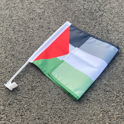 Aerlxemrbrae   NEW 30x45cm Palestine  car flag 12x18inch  Palestinian window flag bearer standard-bearer waving flags