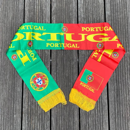 xvggdg  14x130cm  National Team Football Fans Scarf   Argentina france  Morocco  Croatia Tassel Flags Scarf   Souvenir