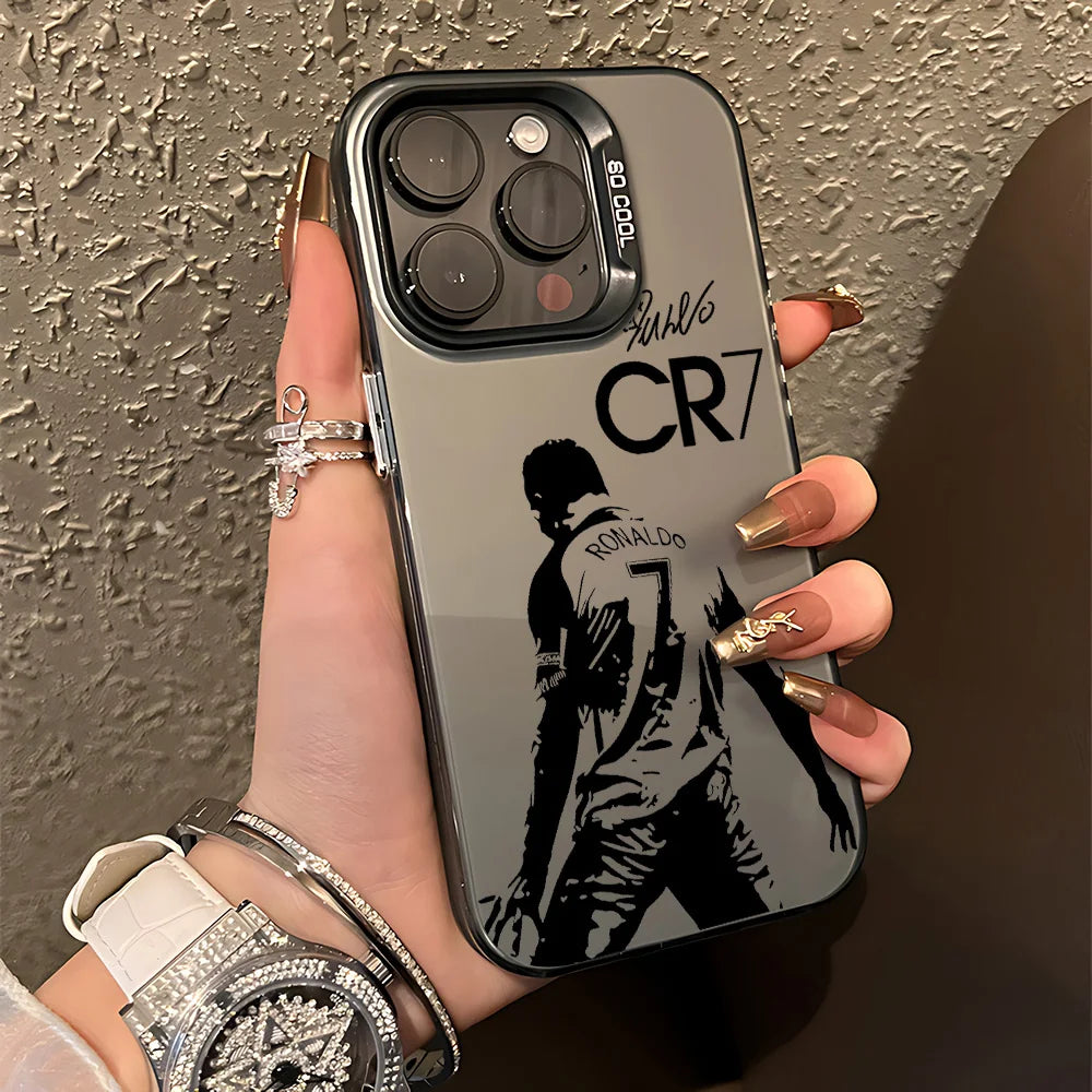 Famous football players C-CR7 Phone Case For iPhone 17 16e 16 15 14 13 12 11 Pro Max XR 8 7 Air Plus Anti Fall Matte Back Cover